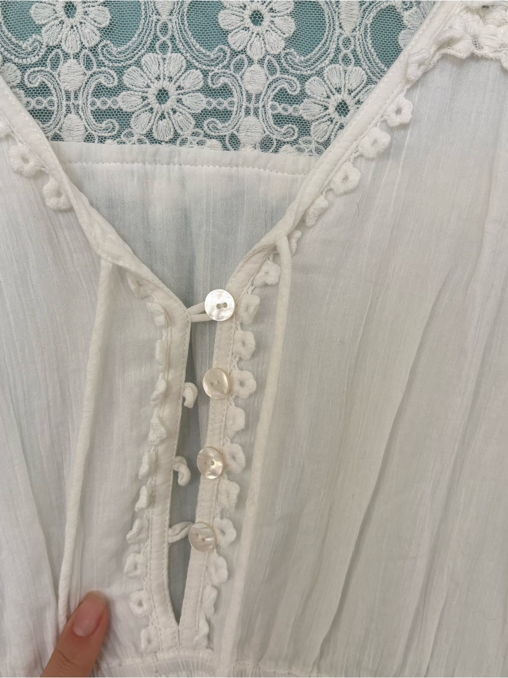 Tulle & Batiste Willow Maxi White Lace - Picture 9 of 15